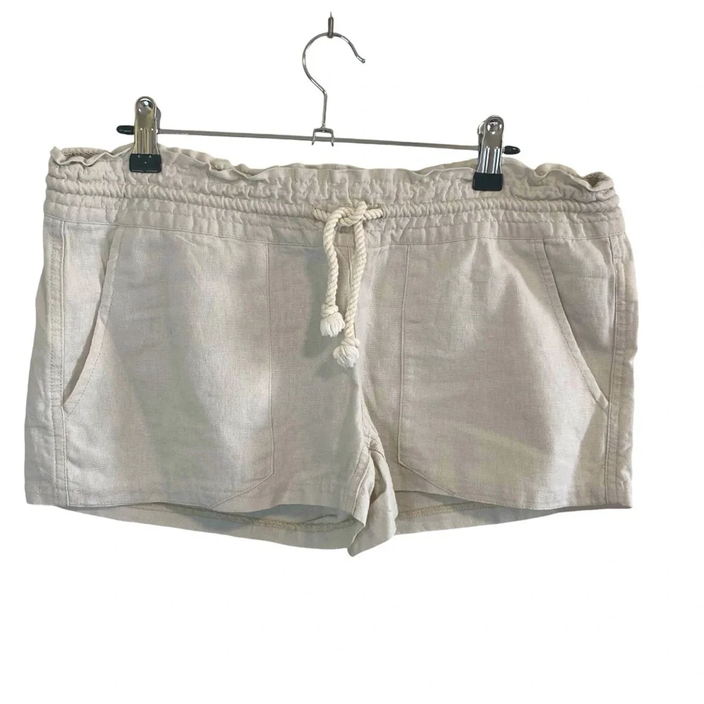 Roxy - Oceanside Linen Short in Sea Stone - M Vietnam